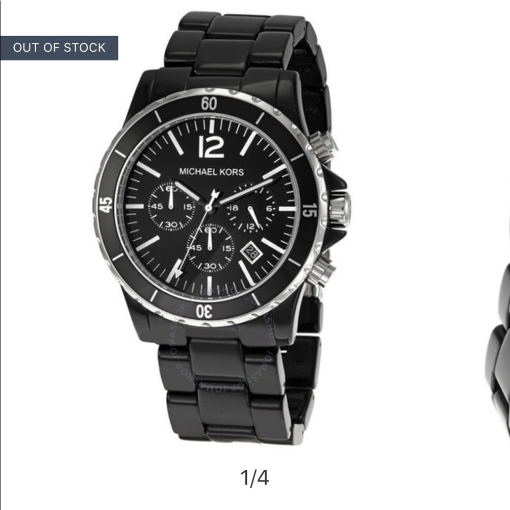 Michael Kors acrylic chronograph watch